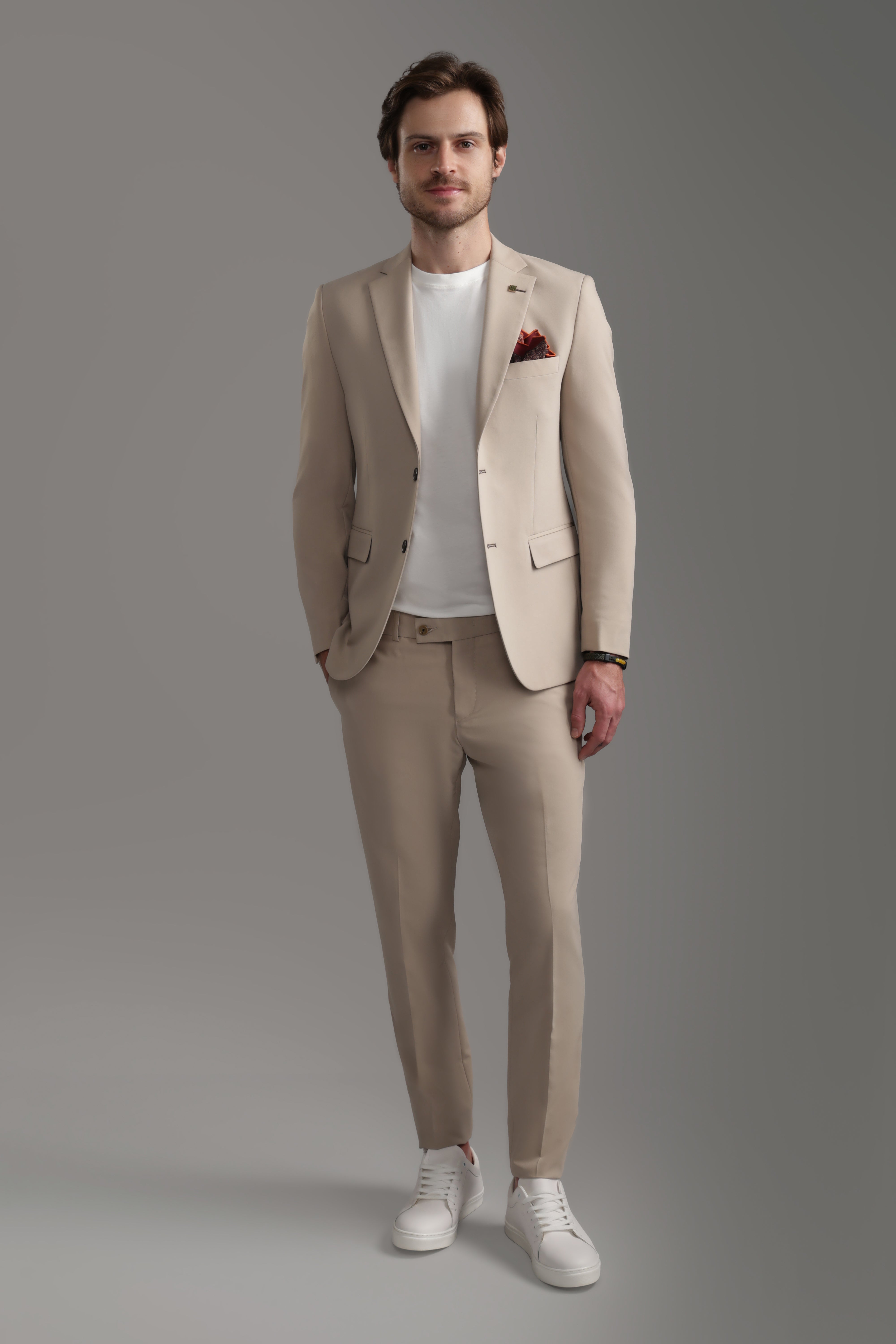 Beige Suit