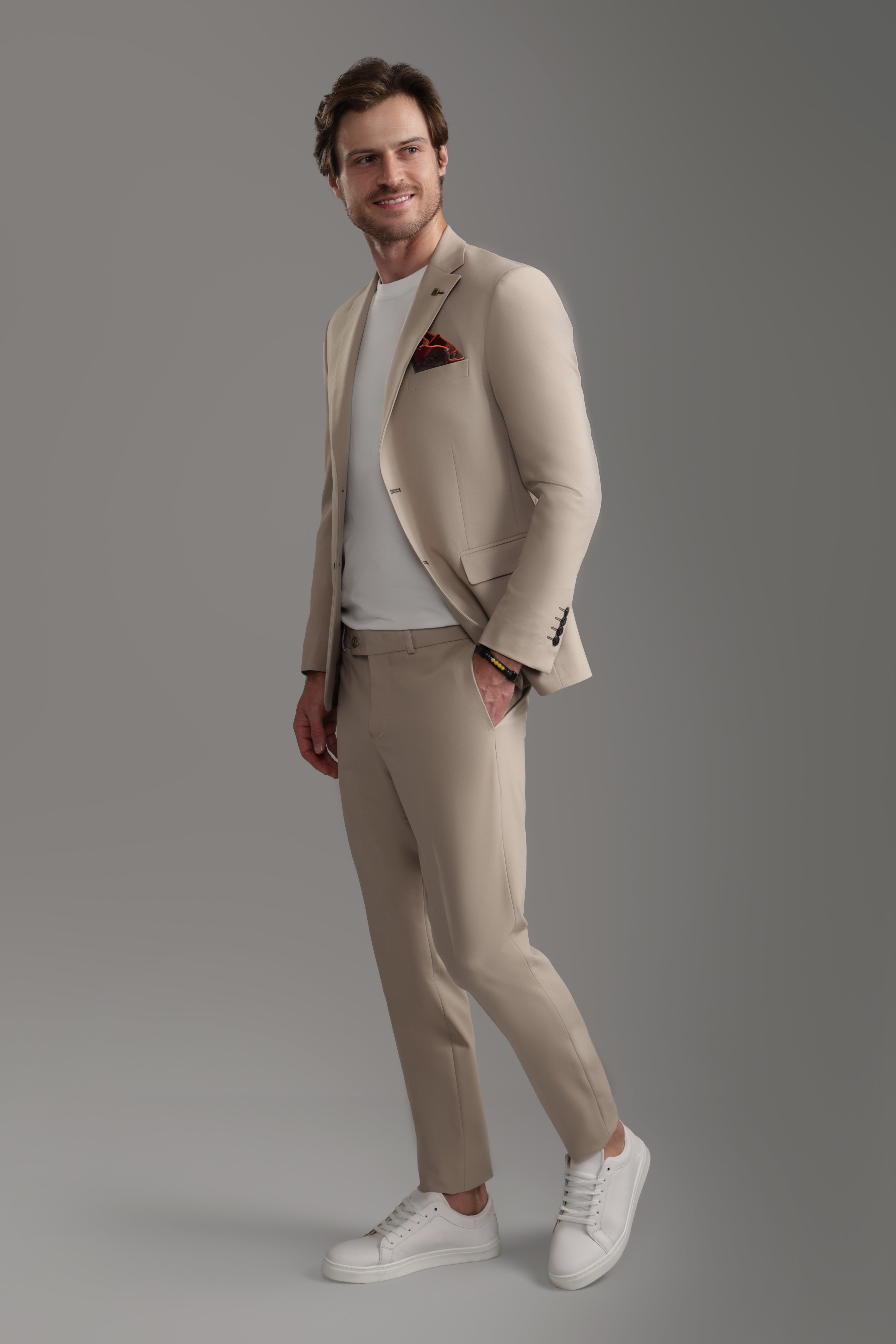 Beige Suit