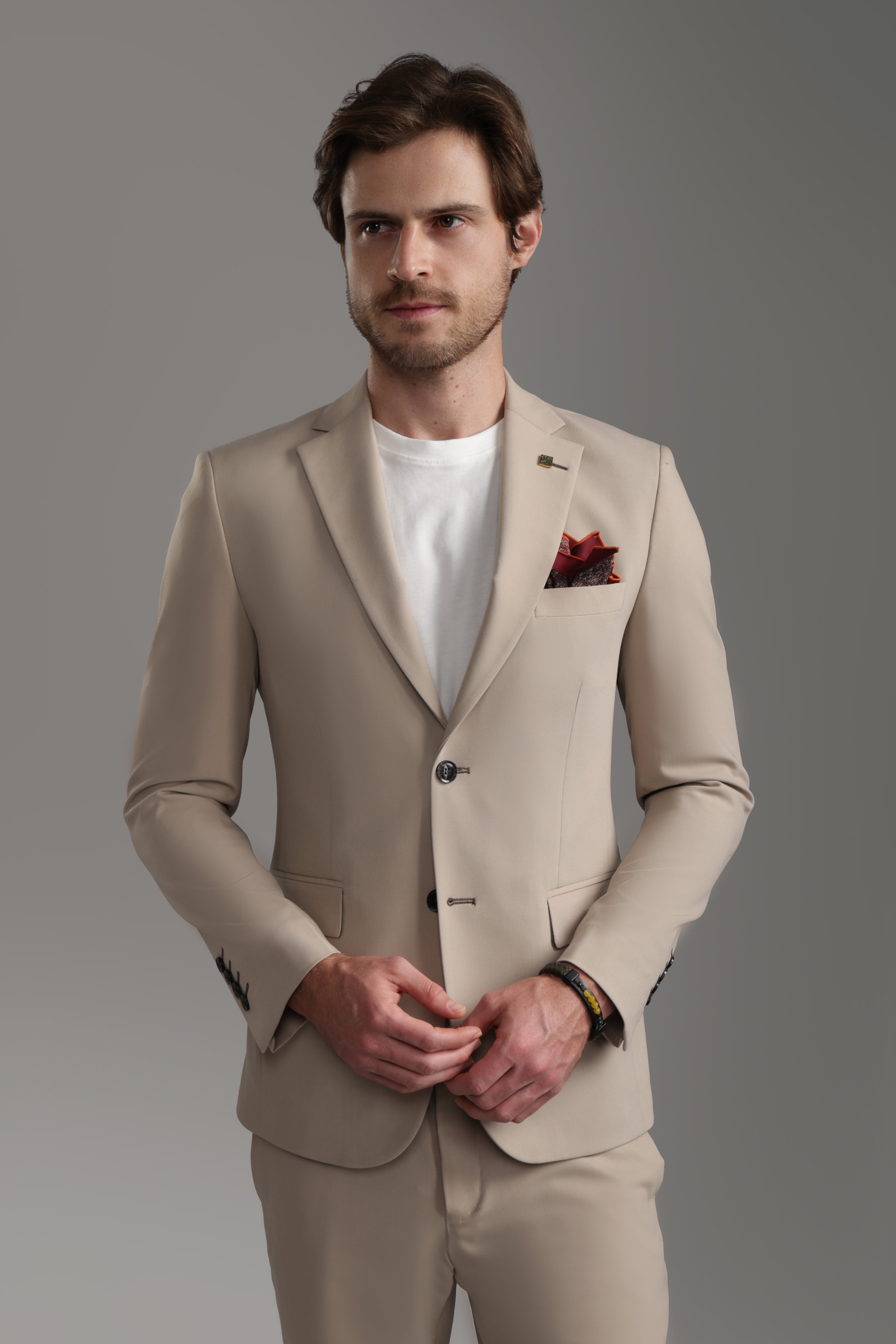 Beige Suit