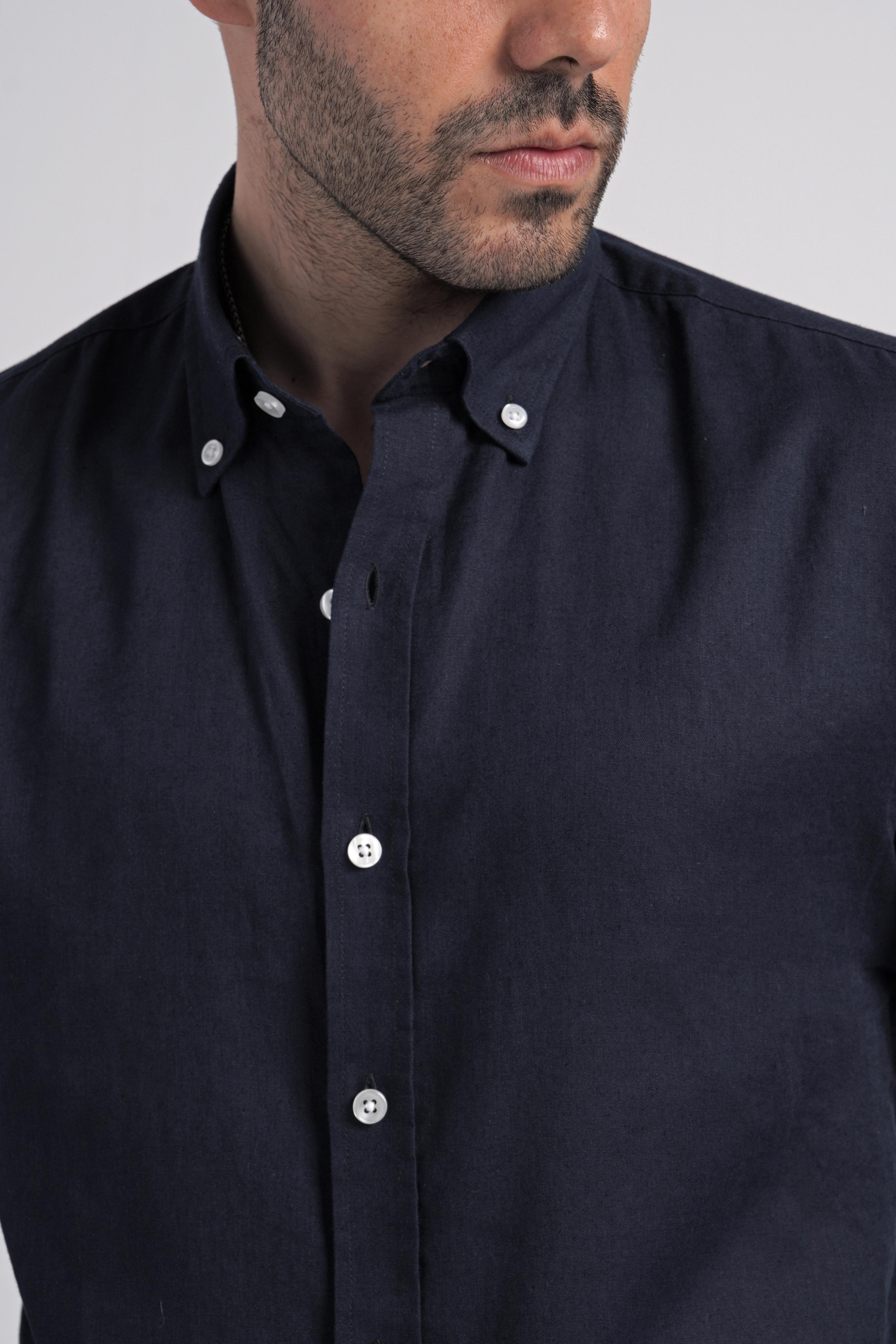 Linen Shirt Navy