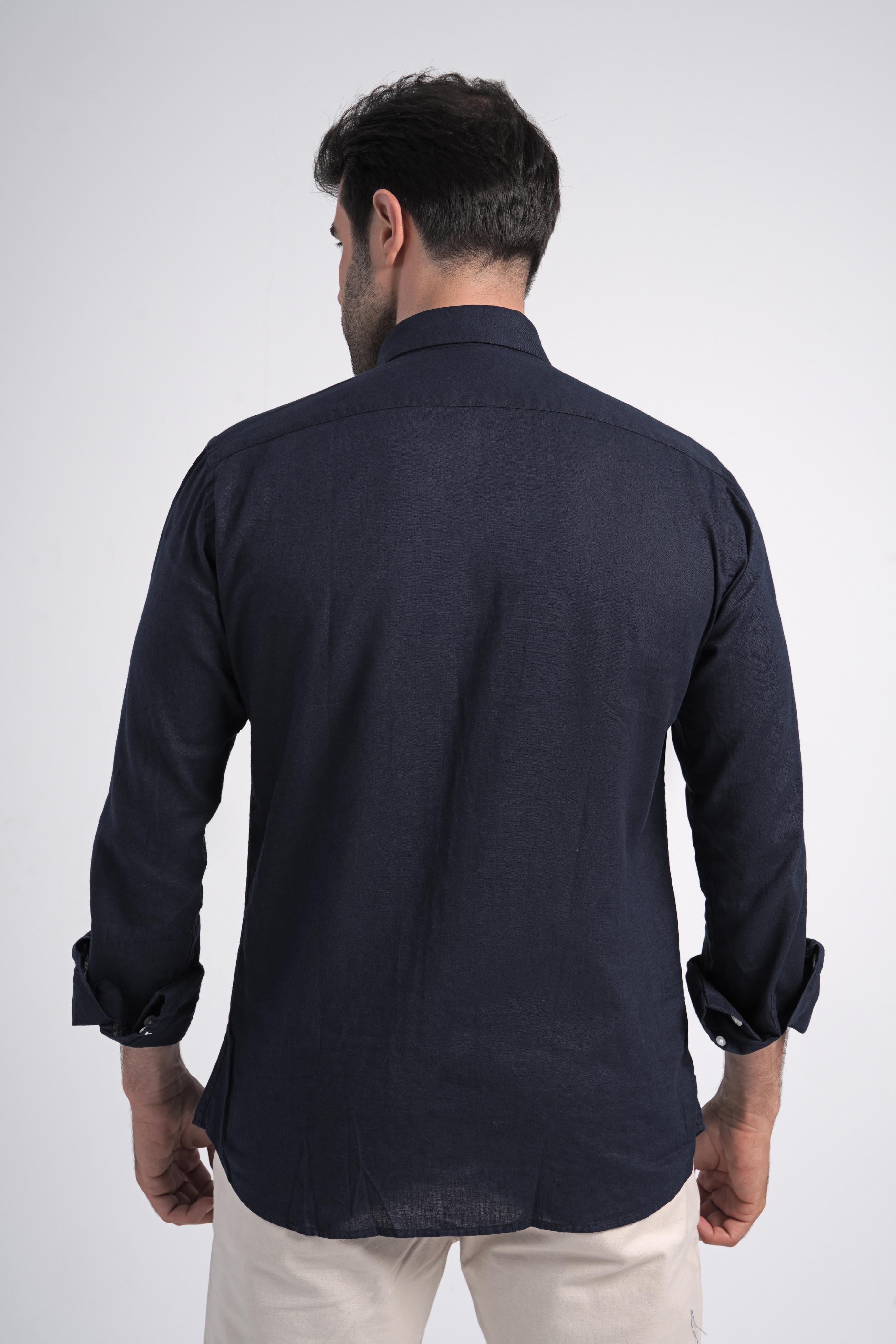 Linen Shirt Navy