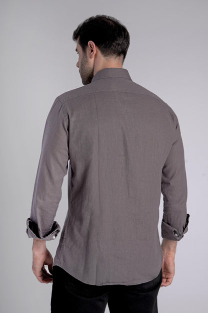 Linen Shirt Gray